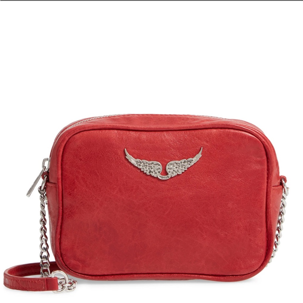Zadig & Voltaire red small crossbody bag